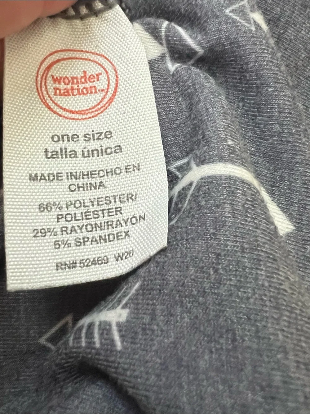 Wonder Nation Arrows Large Baby Swaddle Grey Jersey Knit Blanket 41” by 45”